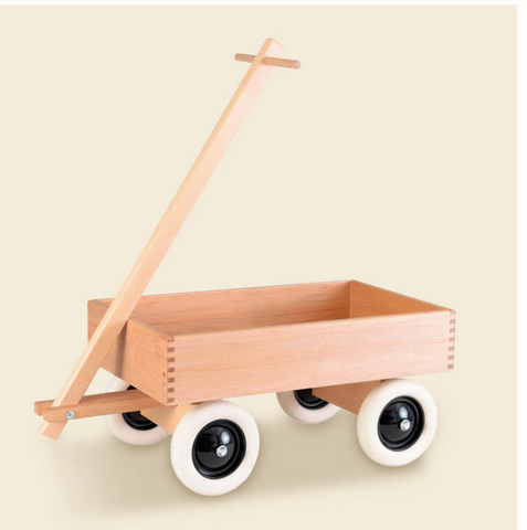 Wooden Pull Along Wagon.