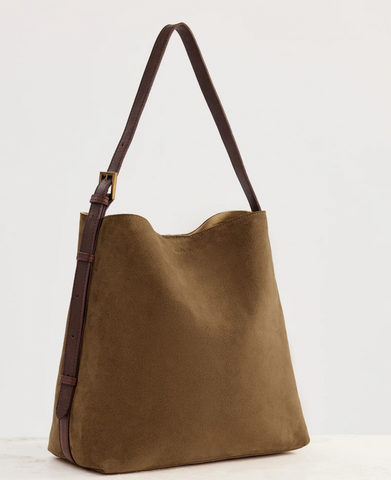 Juju & Co - Suede Cabas Tote - Chesnut