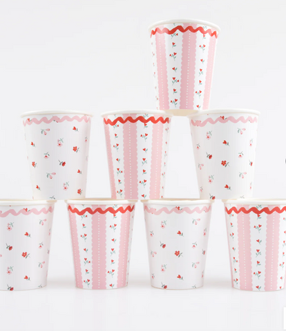 Meri Meri Vintage Rose Party Cups