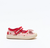 Walnut - Mary Jane Bow - Strawberry fields Canvas. Walnut - Mary Jane Bow - Strawberry fields Canvas.