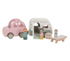 Little Dutch Wooden Car with Caravan Little Dutch Wooden Car with Caravan