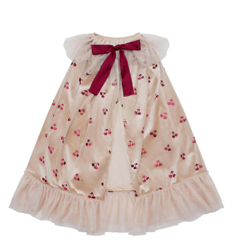 Cherries Velvet Cape