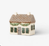 Christmas Tea Light House Cottage with Swag (YA0085) Christmas Tea Light House Cottage with Swag (YA0085)