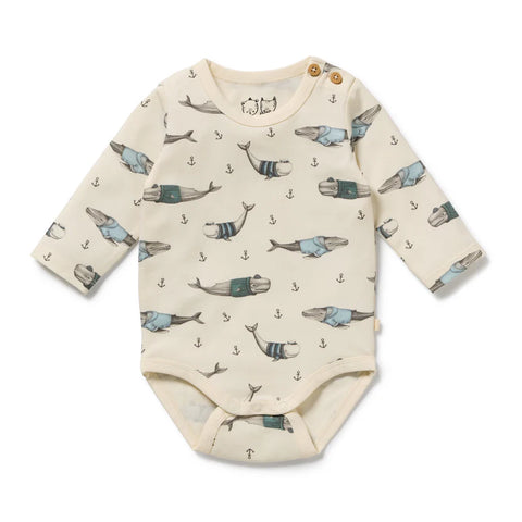 Wilson & Frenchy Woolly Whales Bodysuit