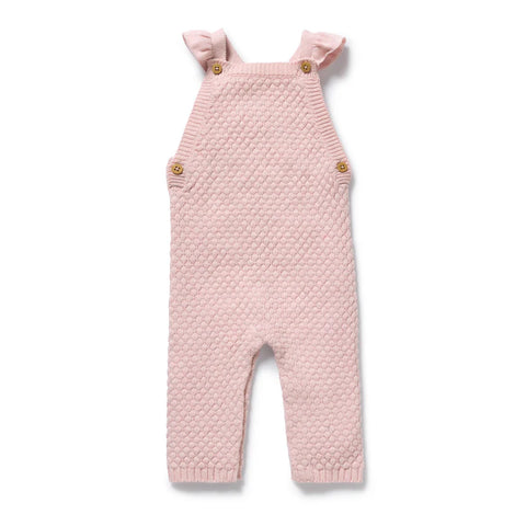 Wilson and Frenchy Marshmallow Knitted Bubble Overalls
