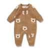 Wilson and Frenchy Beary Cute Organic Knitted Jacquard Growsuit. Wilson and Frenchy Beary Cute Organic Knitted Jacquard Growsuit.