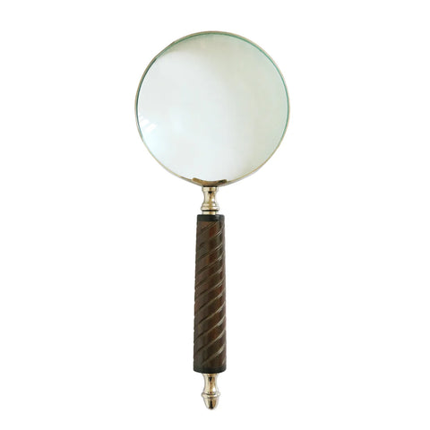 Magnifying Glass - Bone Handle & Nickel Finish