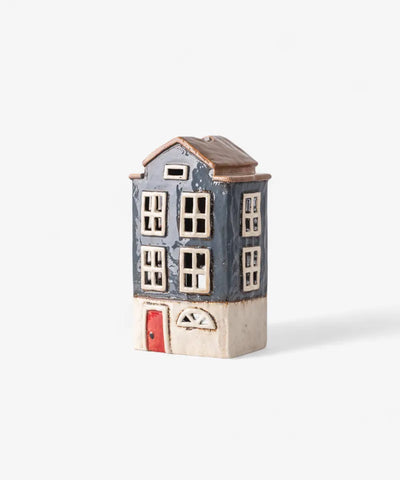 Alsace Tea Light House Nordic Navy (YA0056)