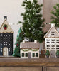 Christmas Tea Light House Cottage with Swag (YA0085) Christmas Tea Light House Cottage with Swag (YA0085)