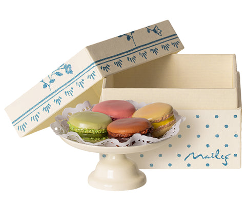 Maileg Macaroons on Cake Stand