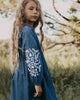 Girls Denim Embroidered Nell Dress - Indigo Girls Denim Embroidered Nell Dress - Indigo