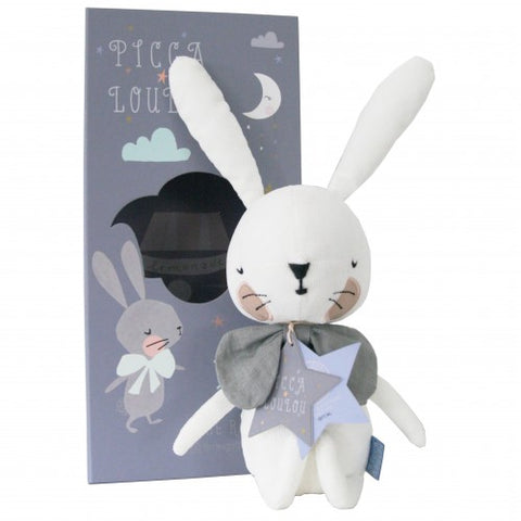 Rabbit & His Bowtie in Gift Box - White