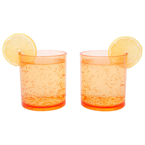 Sunnylife Poolside Tumblers - Peachy Pink (Set of 2)