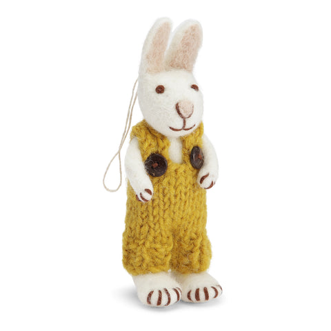 Gry & Sif - Bunny White Ochre Pants - 20313.