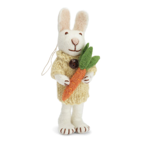 Gry & Sif - Bunny Small, Yellow Dress & Carrot - 20413.
