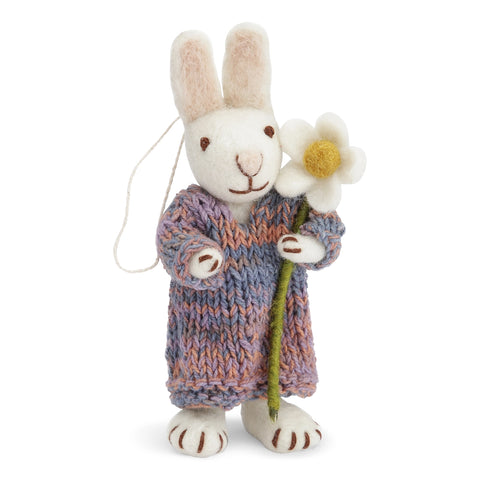 Gry & Sif - Bunny White Multi Dress & Daisy - 20813.