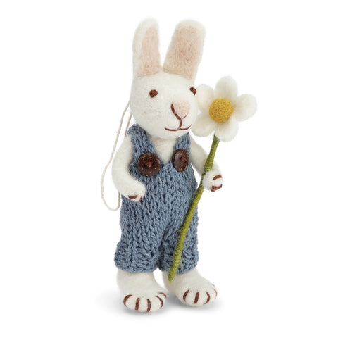 Gry & Sif - Bunny White Blue Pants & Daisy - 20913.