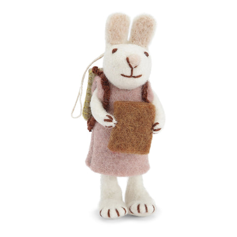 Gry & Sif - Bunny White Dress & Book - 21213.