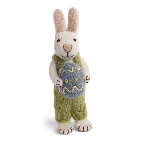 Gry & Sif - Bunny White, Pants & Blue Egg