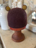 Knitted Beret With Sticky Up Ears - Brown Knitted Beret With Sticky Up Ears - Brown