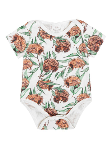 Botanical Baby Bodysuit - Echidna