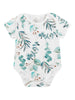 Botanical Baby Bodysuit - Soft Foliage.