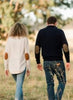 Denim Blue Men's Hunter with Tan Patches Denim Blue Men's Hunter with Tan Patches