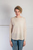 Light Beige Swing Jumper with Tan Patches