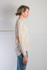 Light Beige Swing Jumper with Tan Patches Light Beige Swing Jumper with Tan Patches