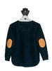 Bow & Arrow Navy Swing Jumper with Tan Patches Bow & Arrow Navy Swing Jumper with Tan Patches