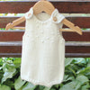 Hand Knitted Alpaca Baby Romper - Cream Hand Knitted Alpaca Baby Romper - Cream