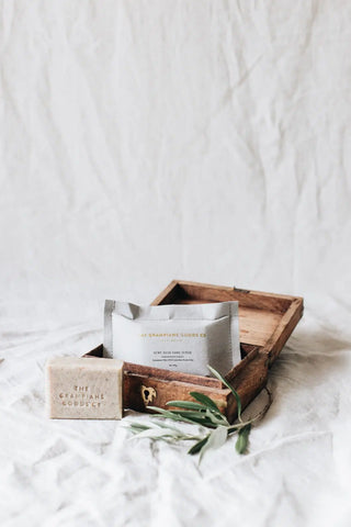 Grampians Grown Hemp Husk Hand Scrub - Lemongrass and Basil