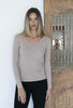 Humidity Lifestyle Merino V Neck Basic - Stone Humidity Lifestyle Merino V Neck Basic - Stone