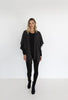 Humidity Lifestyle Fringed Wrap - Charcoal Humidity Lifestyle Fringed Wrap - Charcoal