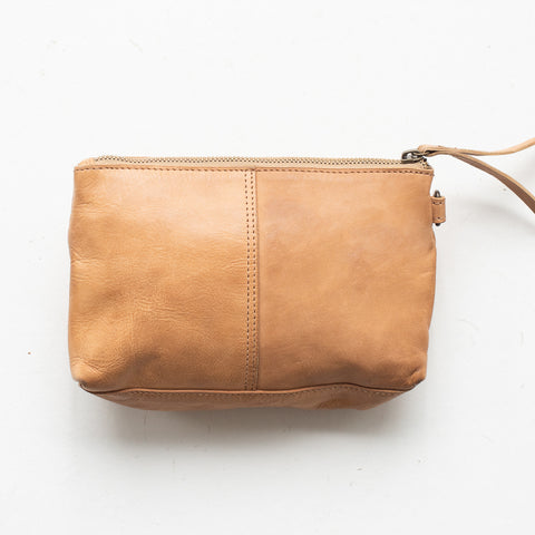 Juju & Co.- Small Leather Pouch - Natural
