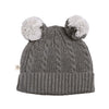 Pom Pom Cable Beanie - Grey Pom Pom Cable Beanie - Grey