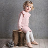 Cable Knit Frill Dress - Blush Pink Cable Knit Frill Dress - Blush Pink