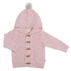 Pom Pom Hood Knit Jacket - Blush Pink Pom Pom Hood Knit Jacket - Blush Pink