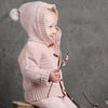 Pom Pom Hood Knit Jacket - Blush Pink Pom Pom Hood Knit Jacket - Blush Pink