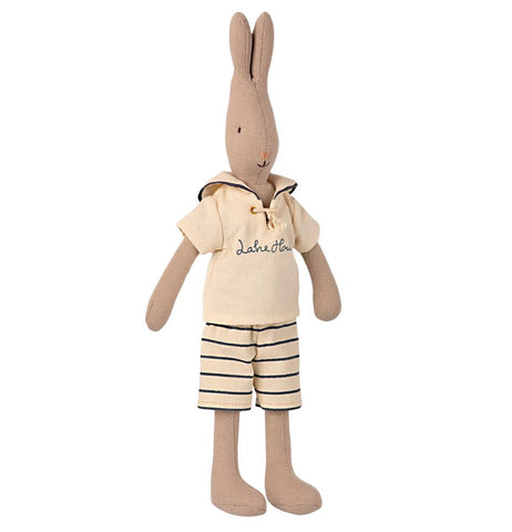 Maileg Rabbit Size 2 Sailor - Off White-Petrol