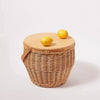 Sunnylife Round Picnic Cooler Basket Natural Sunnylife Round Picnic Cooler Basket Natural