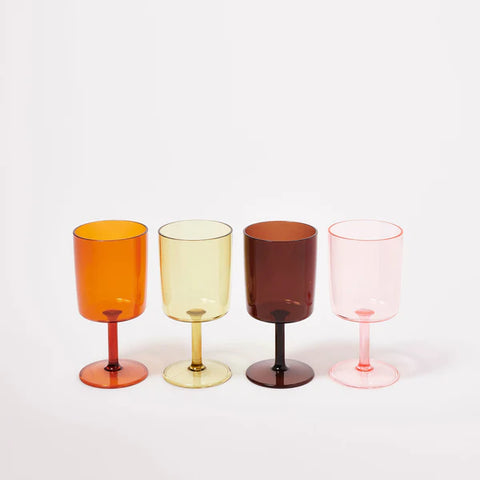 Sunnylife Wine Glass -  Multi (Set of 4)