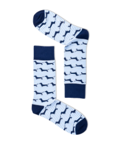 ORTC Socks - Blue Stripe Dachies