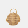 Ollie Ella Rattan Shell Bag