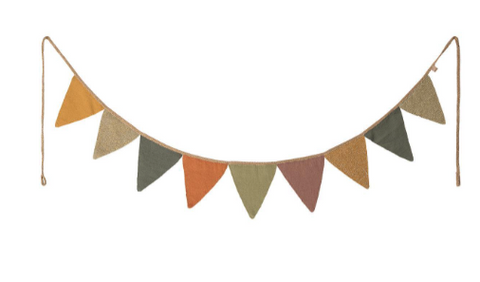 Maileg Garland - Flags multi coloured.