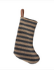 Maileg Miniature Christmas Stocking - Petrol/ Sand stripe. Maileg Miniature Christmas Stocking - Petrol/ Sand stripe.