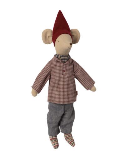 Maileg Medium Boy Christmas Mouse