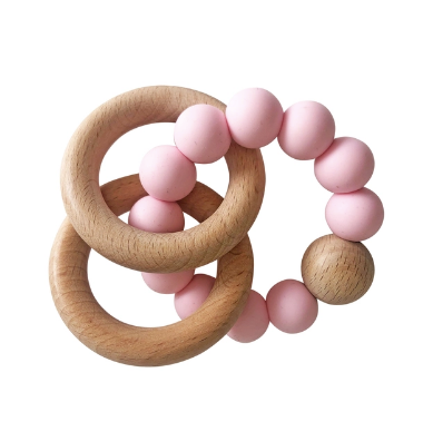 Natural Beechwood & Silicone Teether