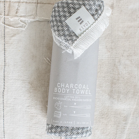 Japanese Charcoal Body Wash Towel
