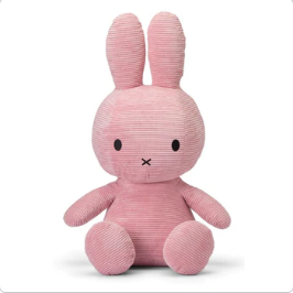 Miffy Plush - Sitting Teddy Corduroy Pink (70cm).